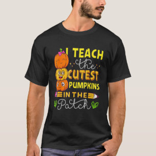 T-shirt J'Enseigne Les Citrouilles Les Plus Cuttes Dans Le