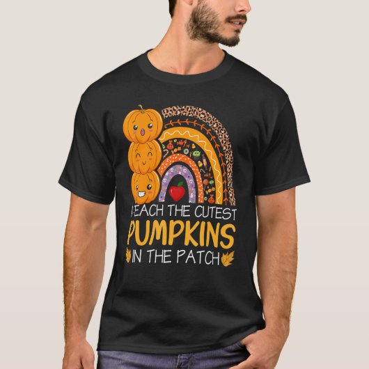 T-shirt J'Enseigne Les Citrouilles Les Plus Cuttes Dans Le (Devant)