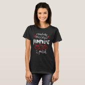 T-shirt j'enseigne les citrouilles les plus mignonnes dans (Devant entier)