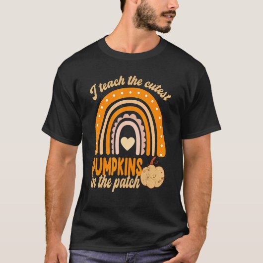 T-shirt J'enseigne les citrouilles les plus mignons dans l (Devant)