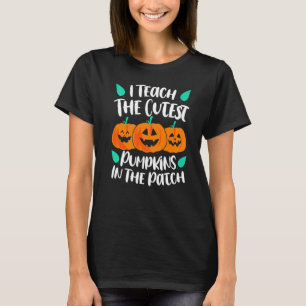 T-shirt J'enseigne les Citrouilles les plus mous dans la m