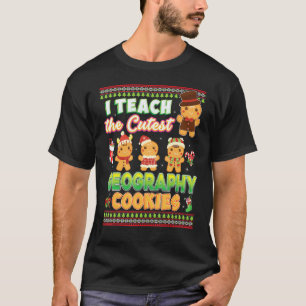 T-shirt J'enseigne les cookies de géographie les plus mign