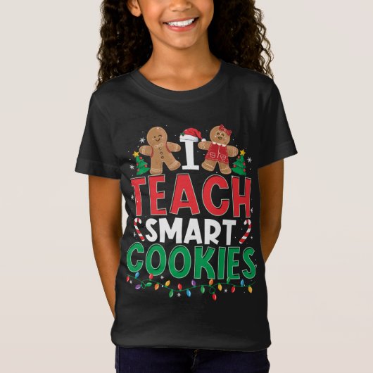 T-Shirt J'Enseigne les cookies intelligents Enseignant de  (Devant)