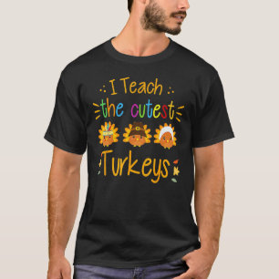 T-shirt J'Enseigne Les Dindons Les Plus Croustillants Maît