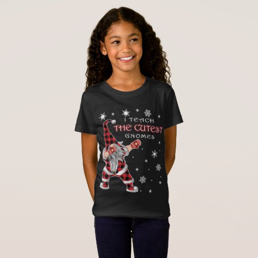 T-Shirt J'Enseigne Les Gnomes Les Plus Couteux Noël Dabbin (Devant entier)