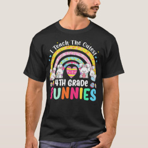 T-shirt J'enseigne les lapins cutest 4e année Enseignant R