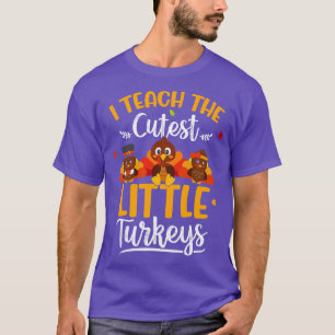 T-shirt J'Enseigne Les Petites Dindons Les Plus Croustilla