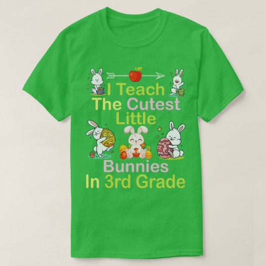 T-shirt J'Enseigne Les Petits Lapins Les Plus Couteux En H (Design devant)