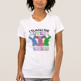 T-shirt J'Enseigne Les Petits Lapins Les Plus Cuttes