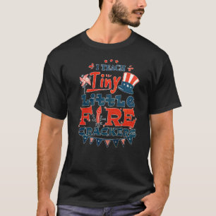 T-shirt J'Enseigne Les Petits Petits Pétards 4 Juillet Par