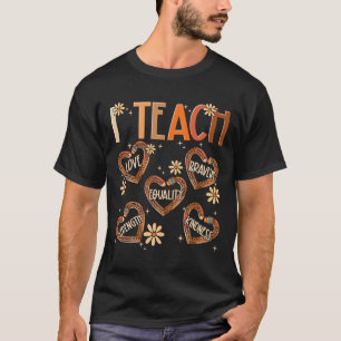 T-shirt J'enseigne l'histoire des Noirs Crayon à cœur de l