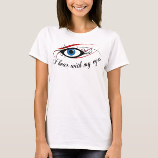 T-shirt "J'entends des spaghetti avec de mes yeux" dames