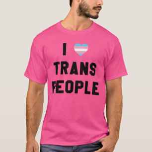 T-shirt J'entends les gens transsexuels garçon