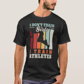 T-shirt J'entraîne des athlètes marathonien entraîneur mar (Devant)