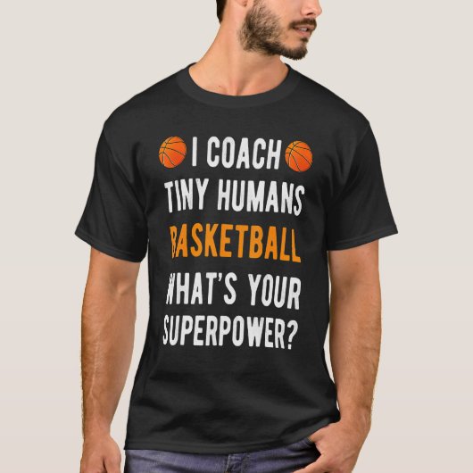 T-shirt J'Entraîne Les Petits Humains Basketball Hooper En (Devant)