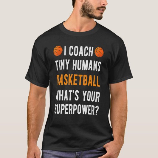 T-shirt J'Entraîne Les Petits Humains Basketball Hooper En (Devant)