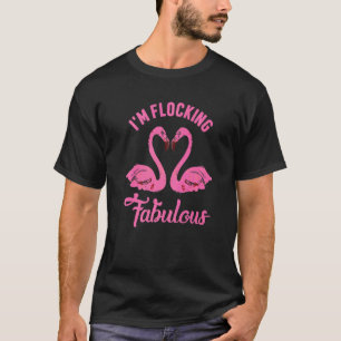 T-shirt J'envole Fabulous mignon Flamant rose Vacation Ros