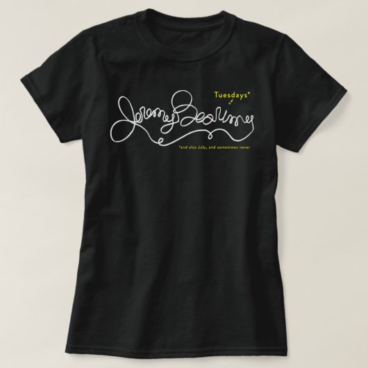 T-shirt Jeremy Bearimy en blanc (avec notation) Classic T (Design devant)