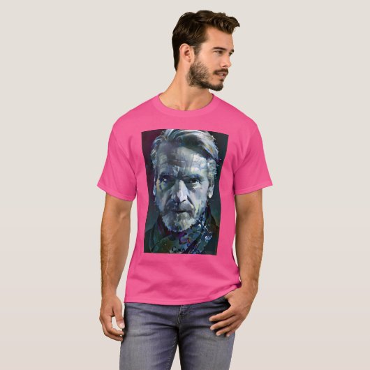 T-shirt Jeremy Irons Portrait (Devant entier)