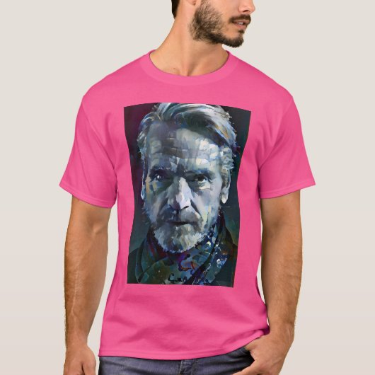 T-shirt Jeremy Irons Portrait (Devant)