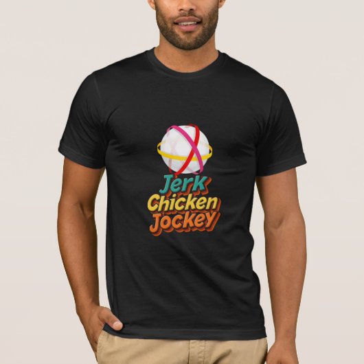 T-shirt Jerk Chicken Jockey (Devant)