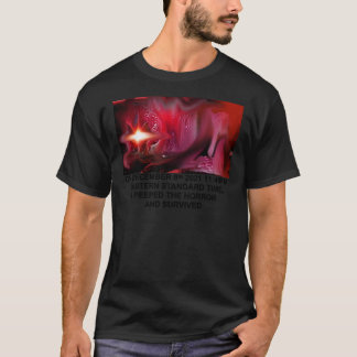 T-shirt jerma985 I PEEPED THE HORROR AND SURVIVED Premium 