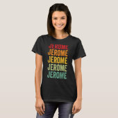 T-shirt Jerome Comté Idaho Rainbow Text Design (Devant entier)