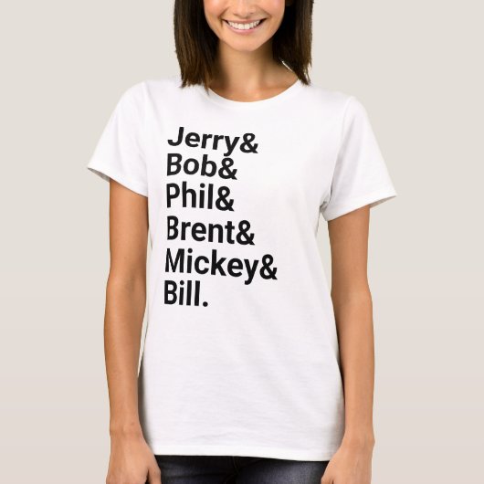 T-shirt Jerry et amis reconnaissants morts, populaires, re (Devant)