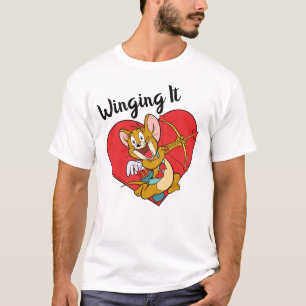 T-shirt Jerry Mouse habillée en Saint Valentin