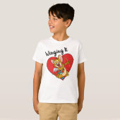 T-shirt Jerry Mouse habillée en Valentine Cupide (Devant entier)