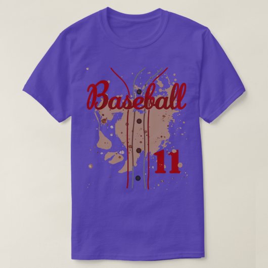 T-shirt Jersey De Baseball Numéro 11 Kids Baseball Uniform (Design devant)