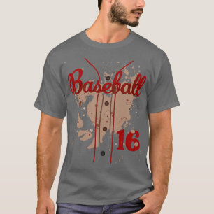 T-shirt Jersey De Baseball Numéro 16 Kids Baseball Uniform