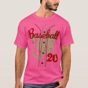 T-shirt Jersey De Baseball Numéro 20 Kids Baseball Uniform