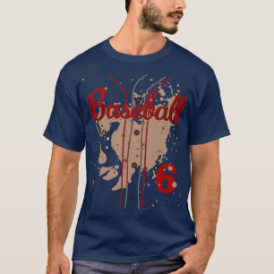 T-shirt Jersey De Baseball Numéro 6 Enfants Baseball Unifo