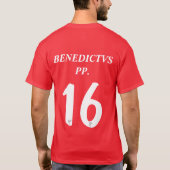 T-shirt Jersey de football de Benoît XVI (Dos)
