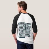 T-shirt jersey de mal-greybleu (Dos entier)