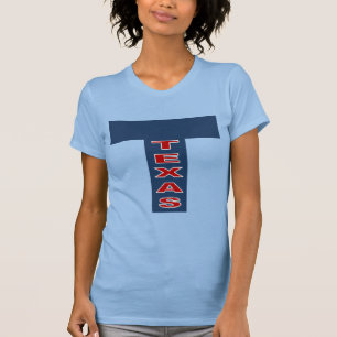 T-shirt jersey dun blauw TEXAS