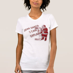 T-shirt Jersey féminin avec lettre à Père Noël