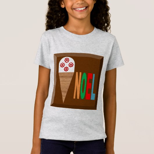 T-shirt jersey fin bruyère NOEL GLACES (Devant)