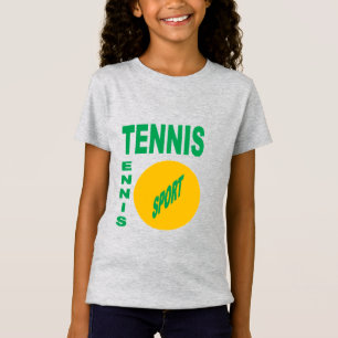 T-shirt jersey fin gris DESIGN TENNIS SPORT