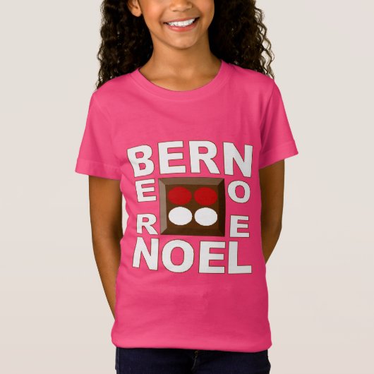 T-shirt jersey fin rose Design BERN NOEL (Devant)