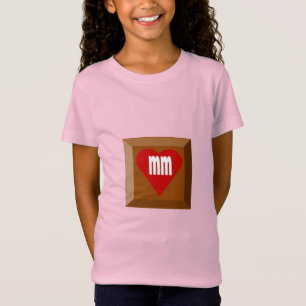 T-shirt jersey fin rose fille LOVE CHOCOLAT