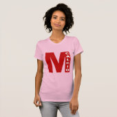 T-shirt jersey fin  rose   MILANO   CALCIO (Devant entier)