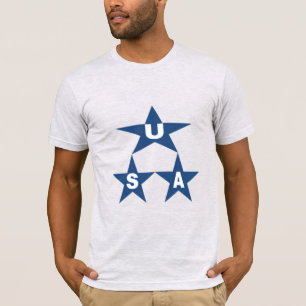 T-shirt jersey  grijs man ETOILES  USA 