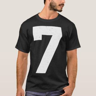 T-shirt Jersey Numéro 7 Sport de style sportif Graphique 