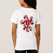 T-Shirt jersey numéro rouge blanc de l'équipe couleurs bas (Dos)