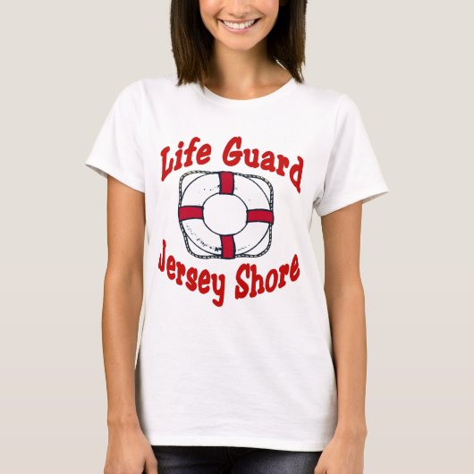 T-shirt Jersey Shore Life Guard (Devant)