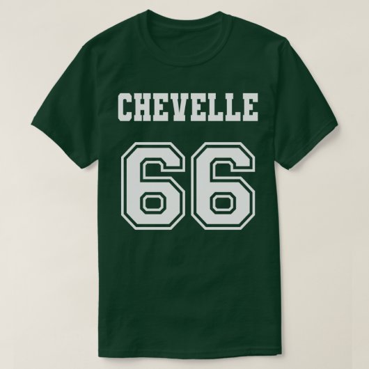 T-shirt Jersey Style Chevelle 66 1966 Old School Muscle Ca (Design devant)