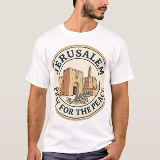 T-shirt Jerusalem Pray for the Peace Psalm 122:6 Stamp