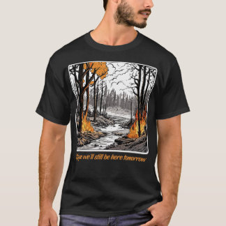 T-shirt J'espère bien être encore ici demain